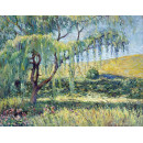 РЕПРОДУКЦИИ НА КАРТИНИ Върбата, розите и водните лилии в Живерни (1918)